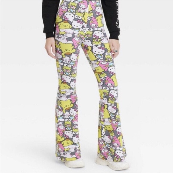Sanrio Pants - VIRAL Sanrio Medium flare leggings Hello kitty and Friends  **2 for 20**
